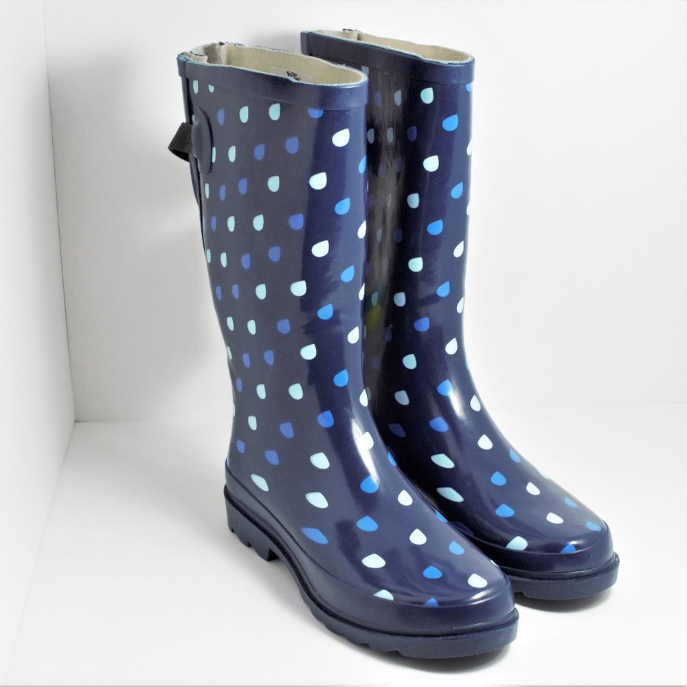 Western Chief Women's Raindrop Dot Boot Size 7